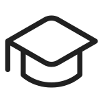 Hat Graduation SVG Icon